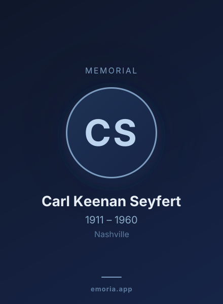 Memorial portrait of Carl Keenan Seyfert