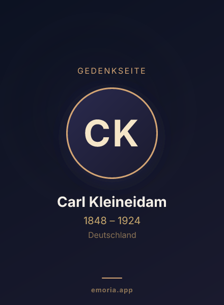 Gedenkportrait von Carl Kleineidam