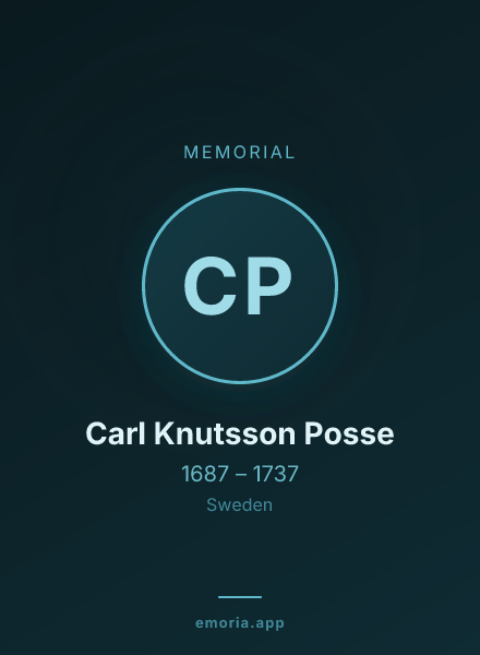 Memorial portrait of Carl Knutsson Posse