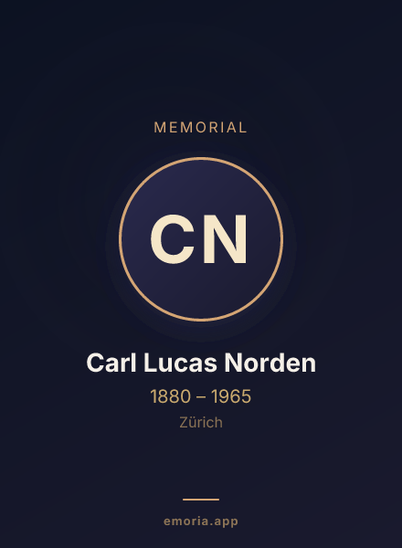 Memorial portrait of Carl Lucas Norden