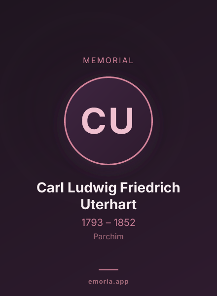 Memorial portrait of Carl Ludwig Friedrich Uterhart