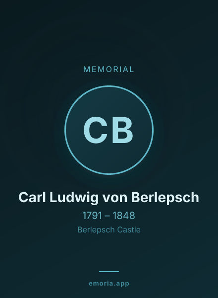 Memorial portrait of Carl Ludwig von Berlepsch