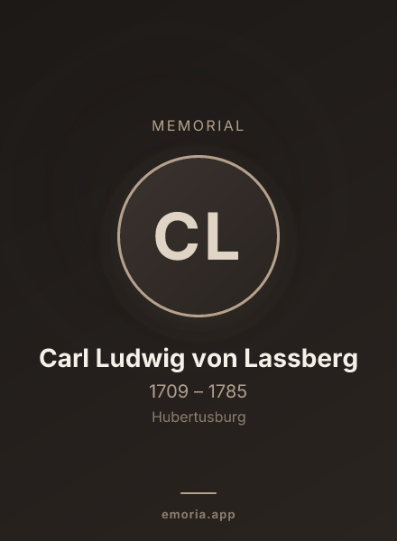 Memorial portrait of Carl Ludwig von Lassberg