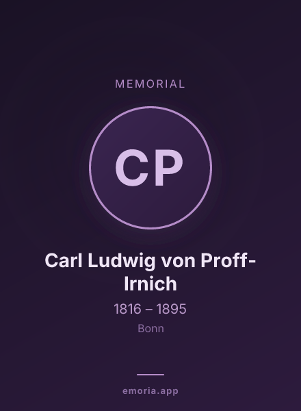 Memorial portrait of Carl Ludwig von Proff-Irnich