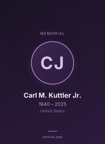 Memorial portrait of Carl M. Kuttler Jr.