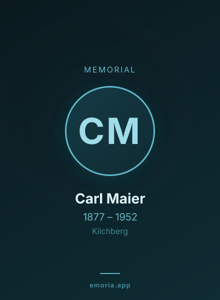 Memorial portrait of Carl Maier