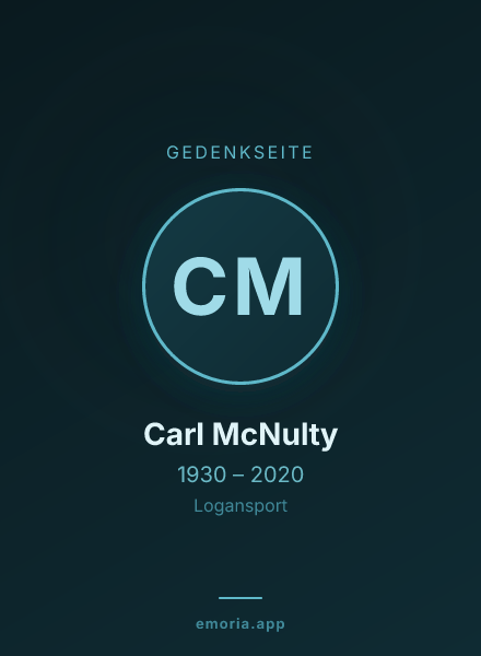 Gedenkportrait von Carl McNulty
