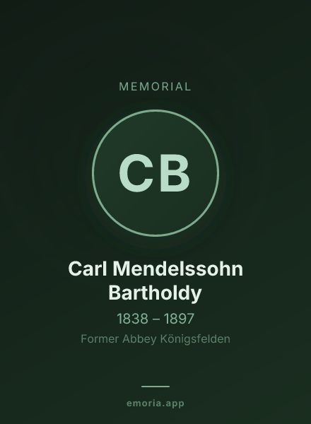Memorial portrait of Carl Mendelssohn Bartholdy