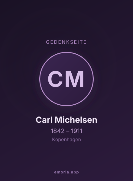 Gedenkportrait von Carl Michelsen