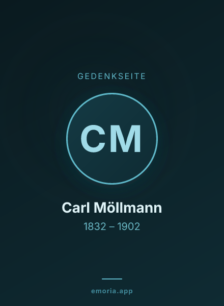 Gedenkportrait von Carl Möllmann