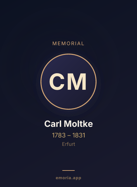 Memorial portrait of Carl Moltke