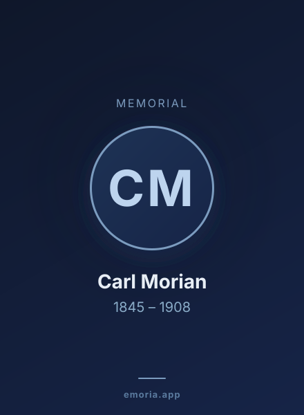 Memorial portrait of Carl Morian