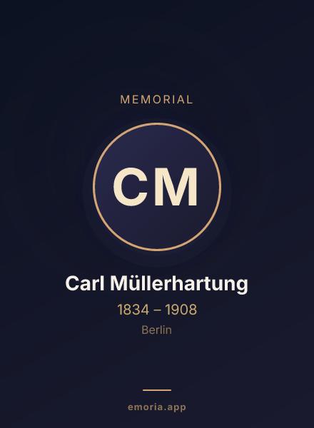 Memorial portrait of Carl Müllerhartung