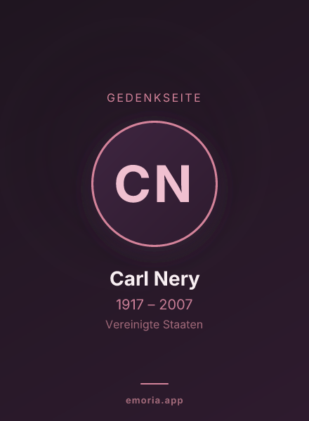 Gedenkportrait von Carl Nery