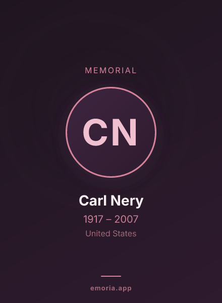 Memorial portrait of Carl Nery
