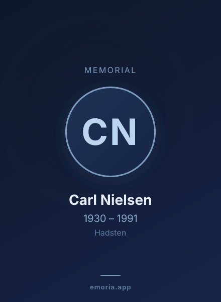 Memorial portrait of Carl Nielsen