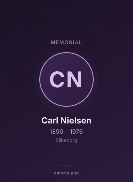 Memorial portrait of Carl Nielsen