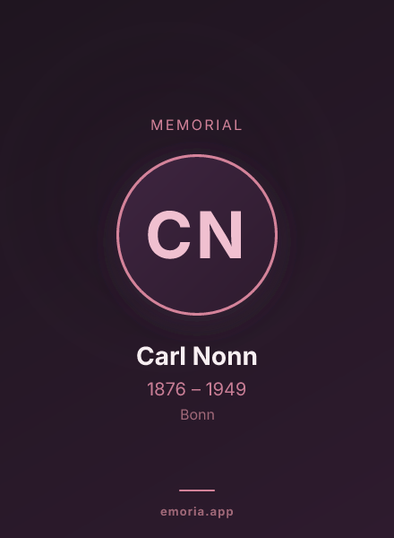 Memorial portrait of Carl Nonn