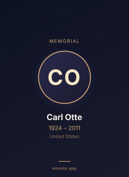 Memorial portrait of Carl Otte