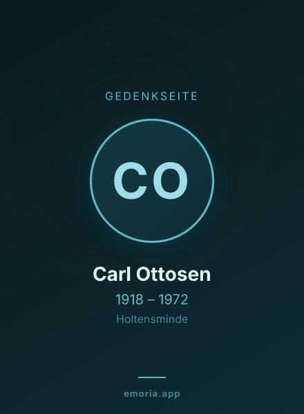 Gedenkportrait von Carl Ottosen