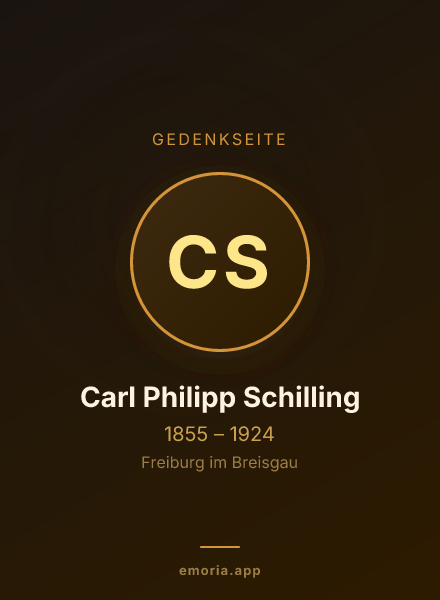 Gedenkportrait von Carl Philipp Schilling