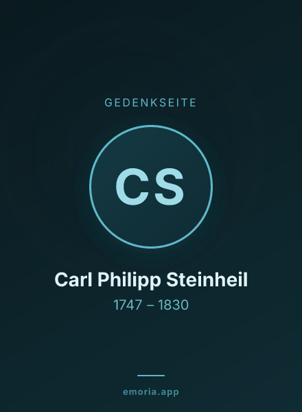 Gedenkportrait von Carl Philipp Steinheil