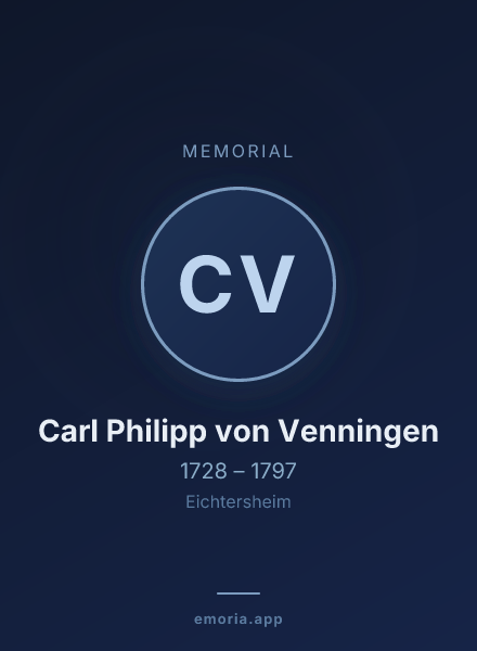 Memorial portrait of Carl Philipp von Venningen