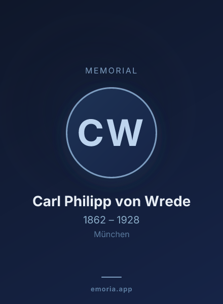 Memorial portrait of Carl Philipp von Wrede
