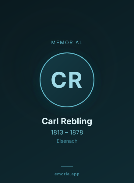 Memorial portrait of Carl Rebling
