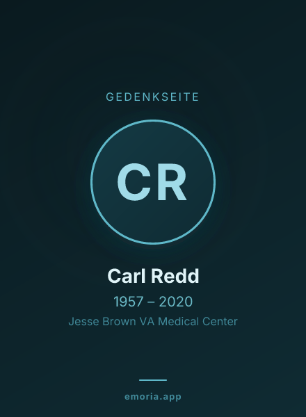 Gedenkportrait von Carl Redd