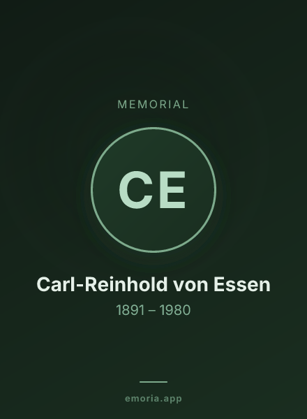Memorial portrait of Carl-Reinhold von Essen
