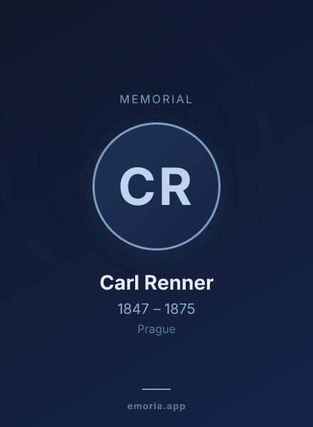 Memorial portrait of Carl Renner
