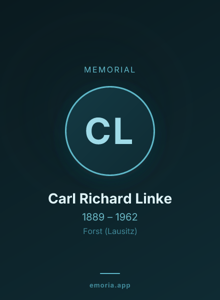 Memorial portrait of Carl Richard Linke