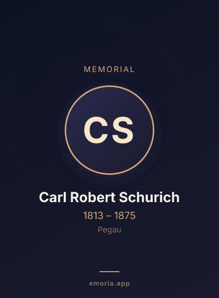 Memorial portrait of Carl Robert Schurich