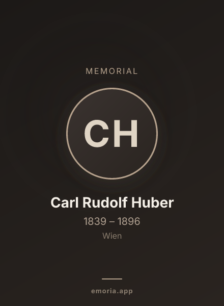 Memorial portrait of Carl Rudolf Huber