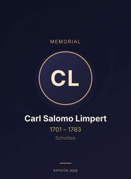 Memorial portrait of Carl Salomo Limpert