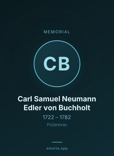 Memorial portrait of Carl Samuel Neumann Edler von Buchholt