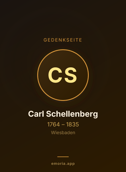 Gedenkportrait von Carl Schellenberg