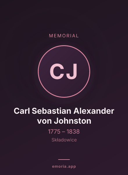 Memorial portrait of Carl Sebastian Alexander von Johnston