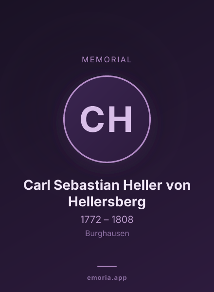 Memorial portrait of Carl Sebastian Heller von Hellersberg