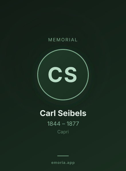 Memorial portrait of Carl Seibels