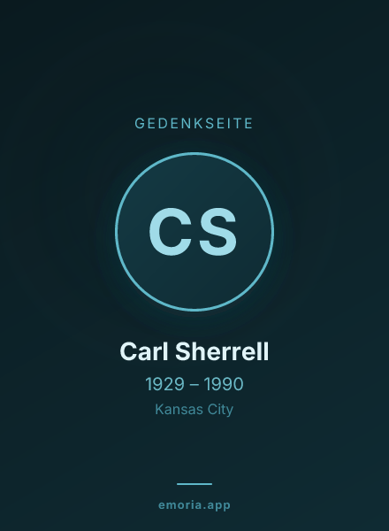 Gedenkportrait von Carl Sherrell