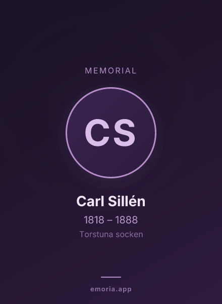 Memorial portrait of Carl Sillén