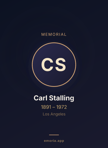 Memorial portrait of Carl Stalling