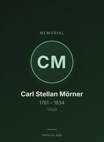 Memorial portrait of Carl Stellan Mörner