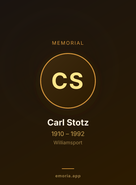 Memorial portrait of Carl Stotz