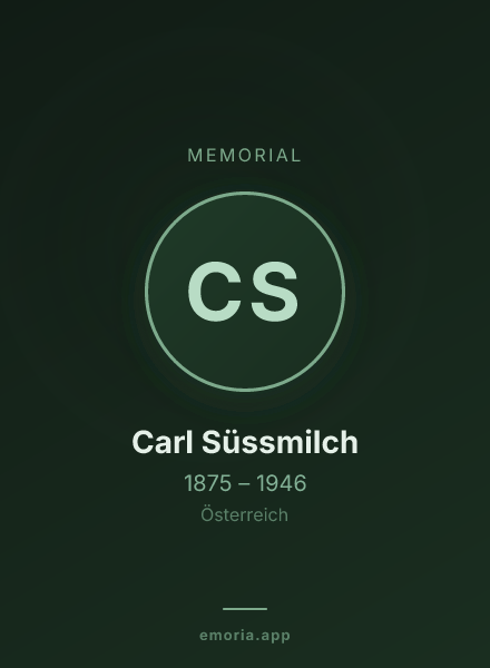 Memorial portrait of Carl Süssmilch