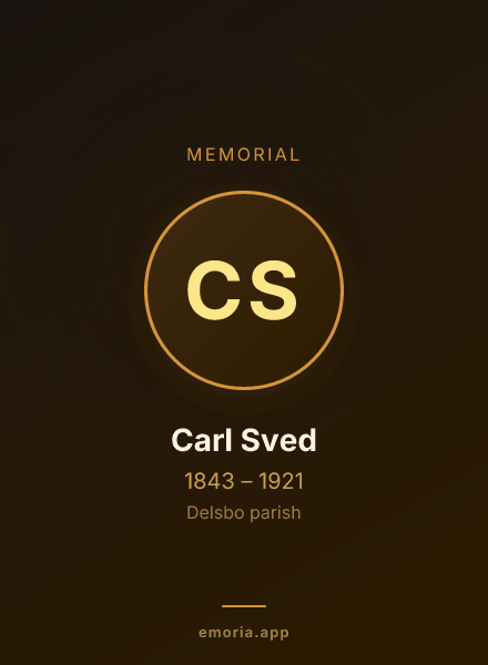 Memorial portrait of Carl Sved