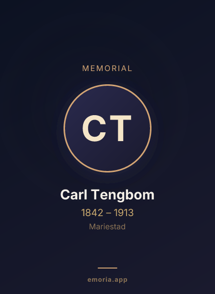 Memorial portrait of Carl Tengbom