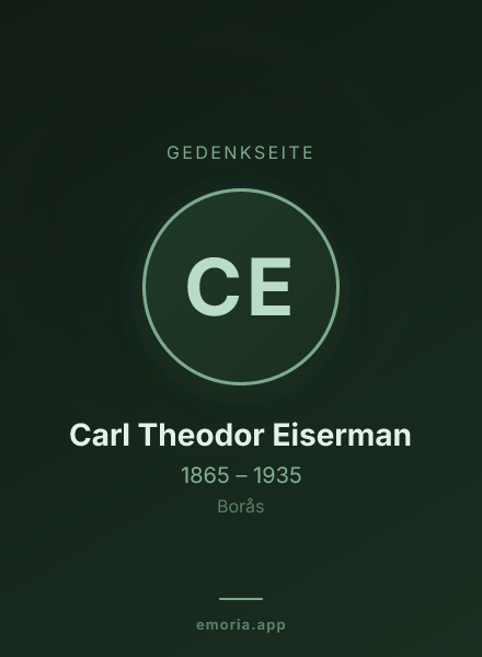 Gedenkportrait von Carl Theodor Eiserman